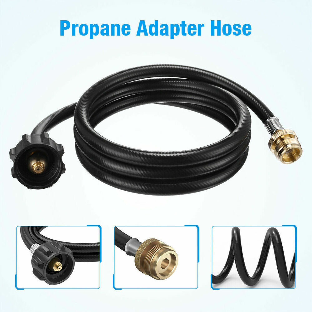 4/6FT Propane Adapter Hose LP Tank 1lb to 20lb Converter for QCC Type1 Gas Grill