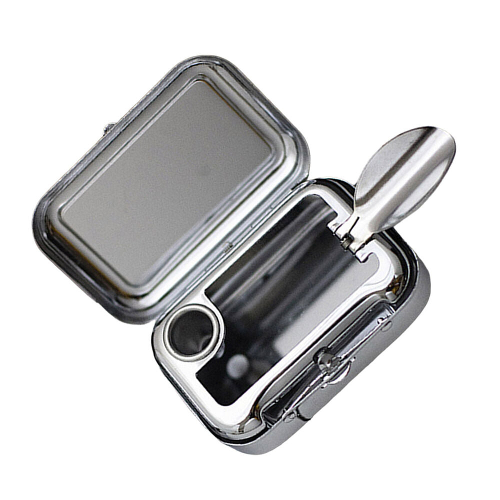 Portable Ashtray Stainless Steel Pocket Ashtray Mini Ashtray with Lid Cigaretbe