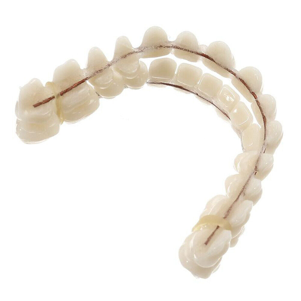 Smile Snap On False Teeth Upper + Lower Dental Veneers Dentures Tooth Cover