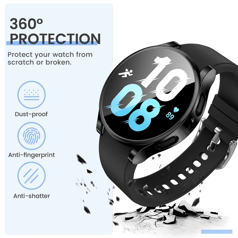 For Samsung Galaxy Watch 5 Pro 45mm 5 4 40/44mm Full Cover Screen Protector Case