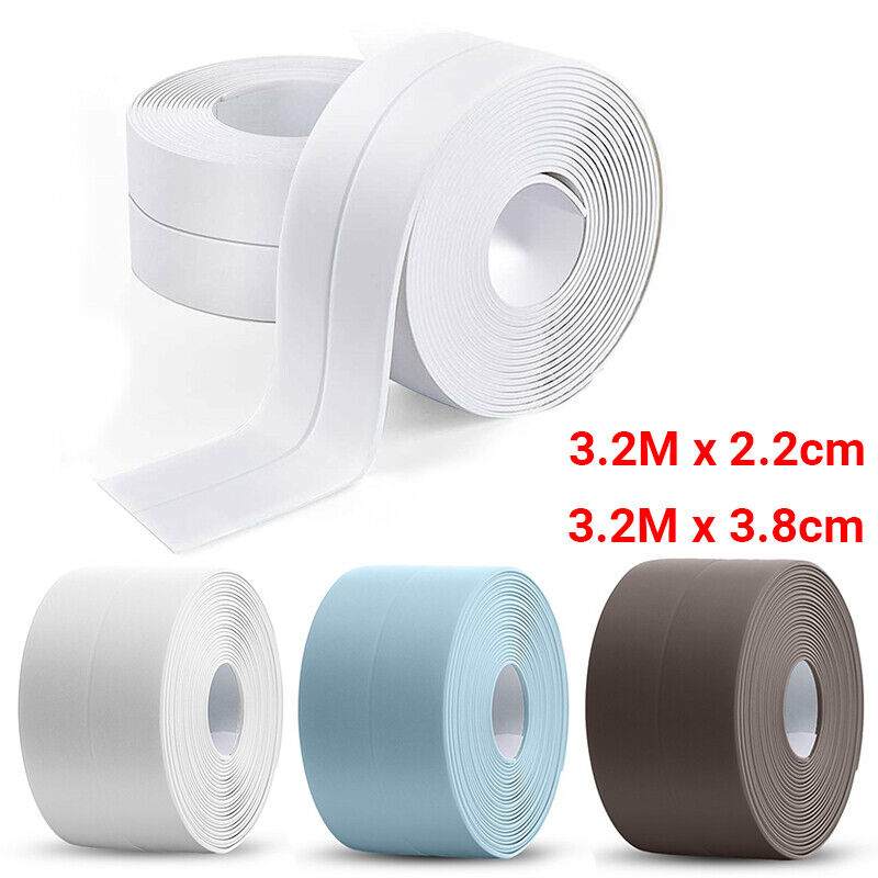 3.2M Kitchen Bathroom Sink Sealing Strip Waterproof Caulk Tape Self Adhesives