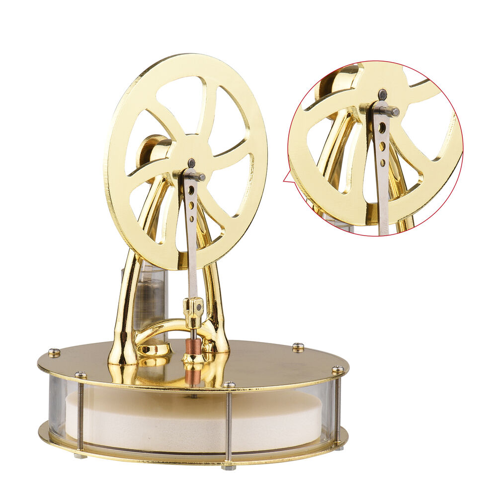 Low Temperature Stirling Engine Motor Model Assembled Electricity Generator Toy