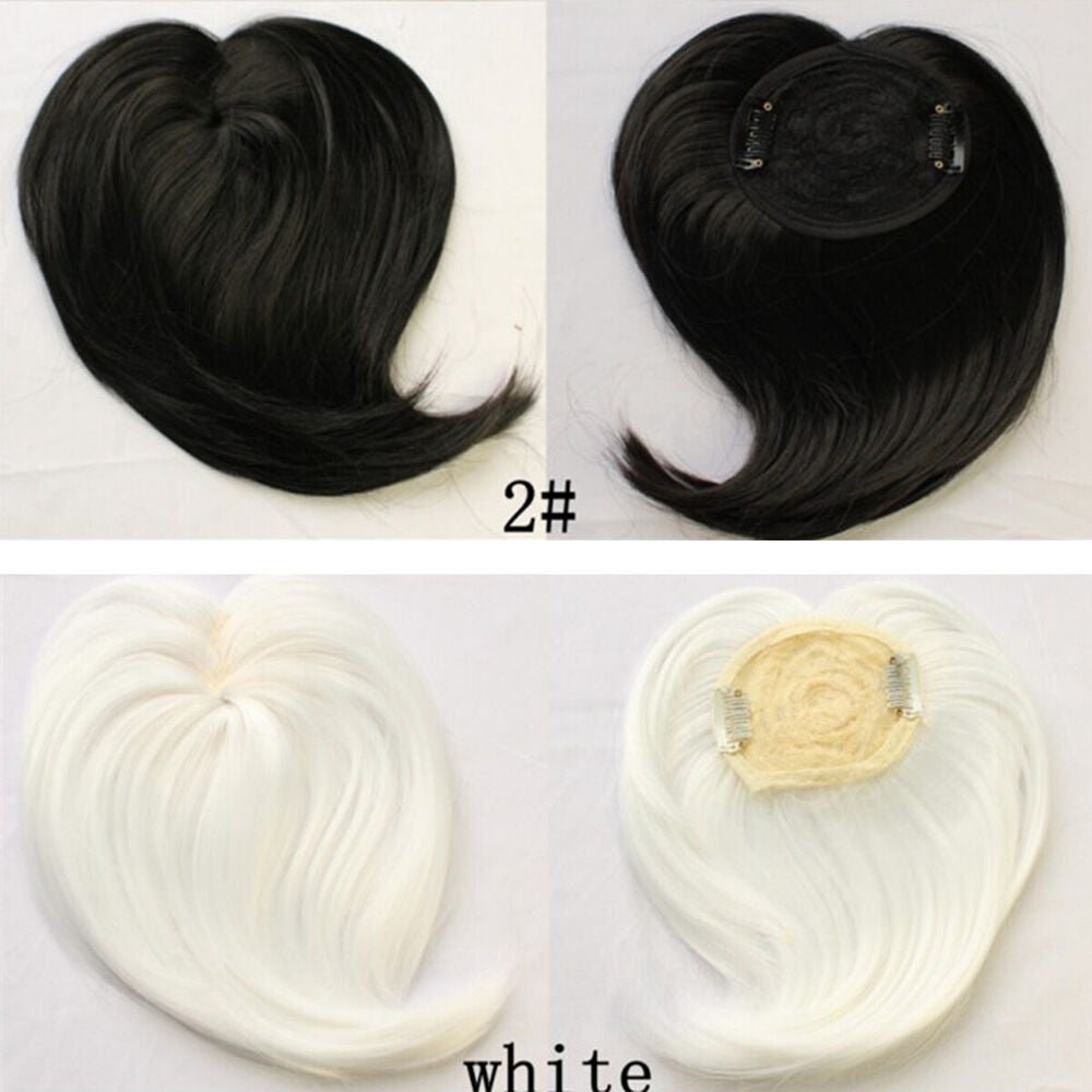 Hair Toupee Topper Piece Thin Clip in Top Short Staright Hairpiece For Women