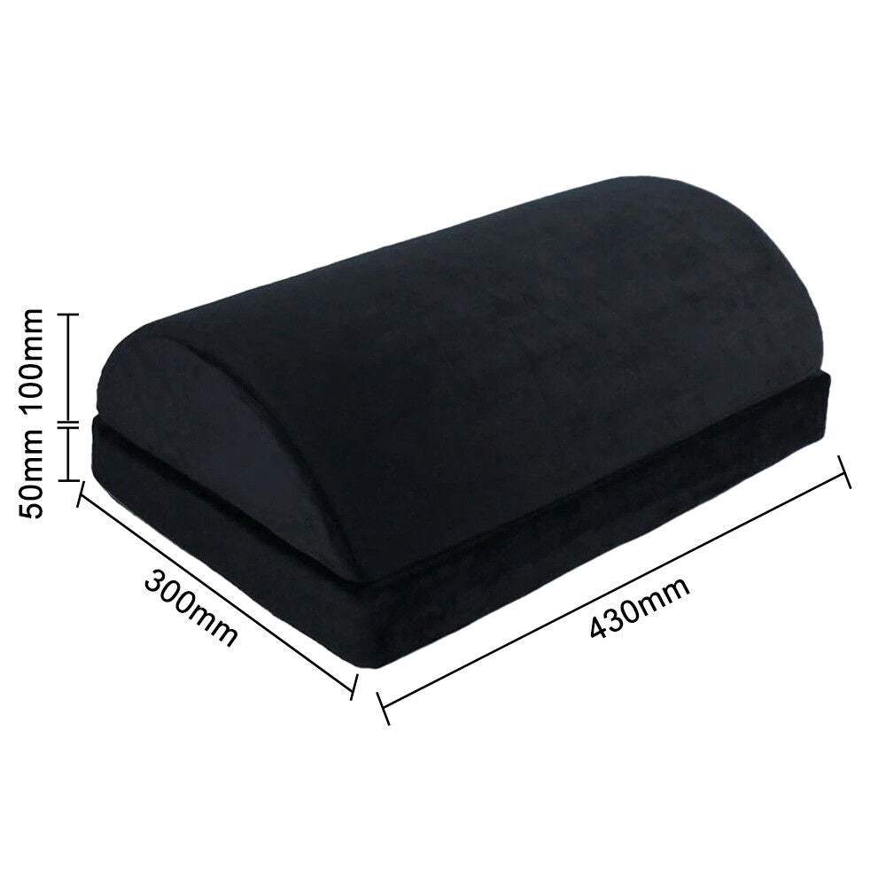 Foot Rest Stool Foot Pad Office Cushion Under Table Desk Pillow Adjustable Black