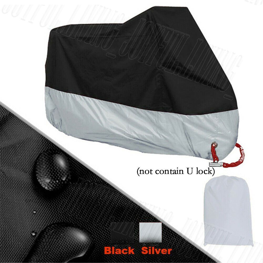 Waterproof Outdoor Motorcycle Motorbike Cruiser Scooter Motor Bike Cover Storage