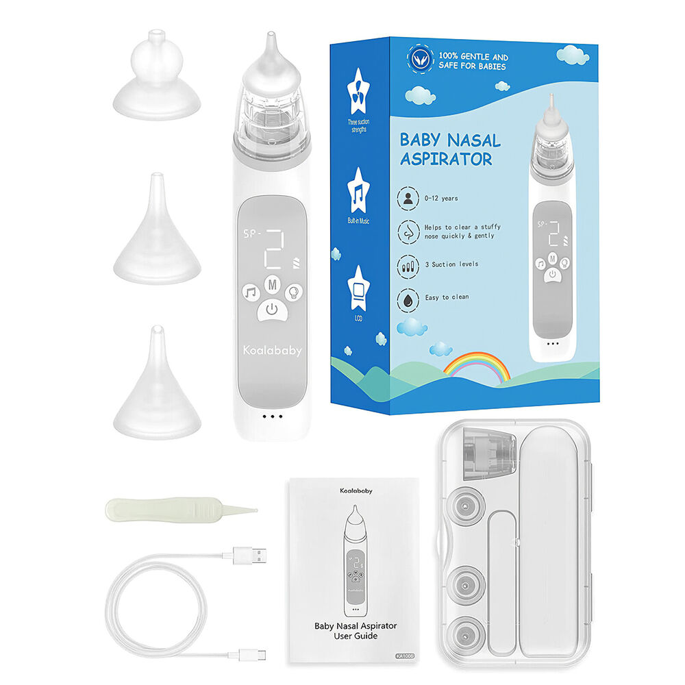 Large Flow Electric Nasal Aspirator Remover Nose Sucker Cleaner for Baby Toddler