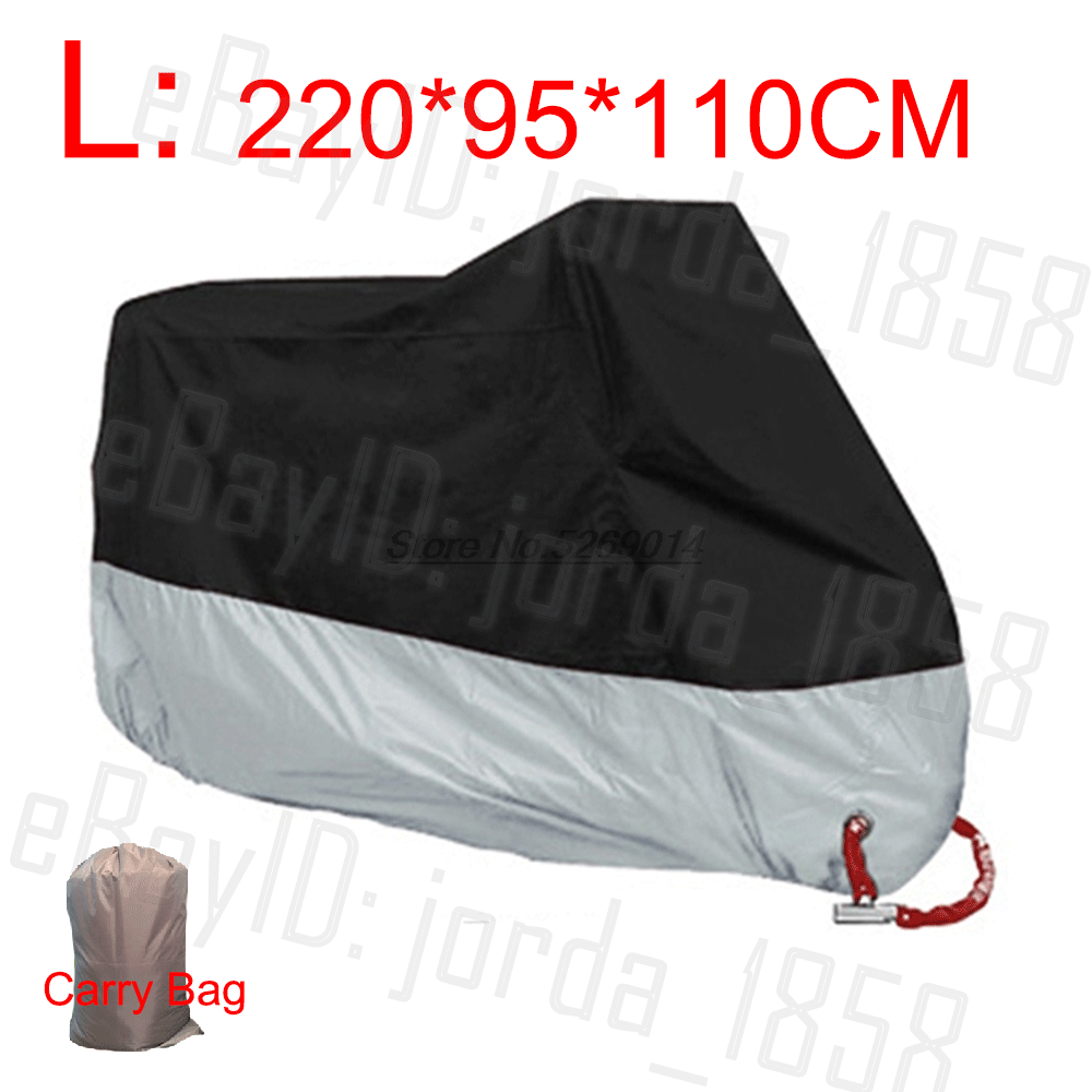 Waterproof Outdoor Motorcycle Motorbike Cruiser Scooter Motor Bike Cover Storage