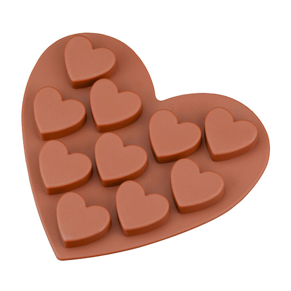 Love Heart Silicone Mould Ice Cube Tray Jelly Chocolate Cookie Cake Baking Mold