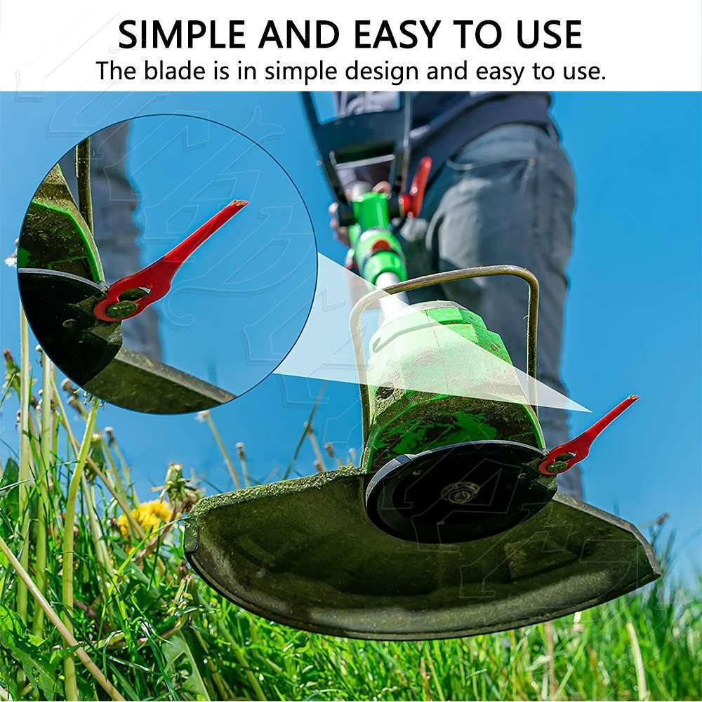 100 X Plastic Grass Trimmer Blade For Ozito Kuller Bosh Cordless Whipper Snipper