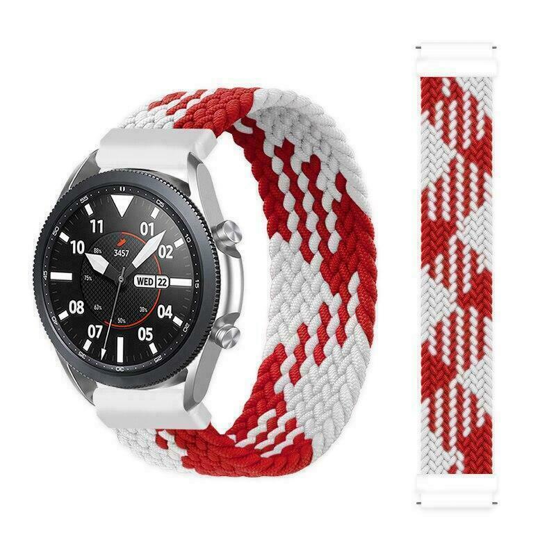 For Samsung Galaxy Watch 7 6 5 4 40 44mm Solo Loop Band Braided Elastic Strap