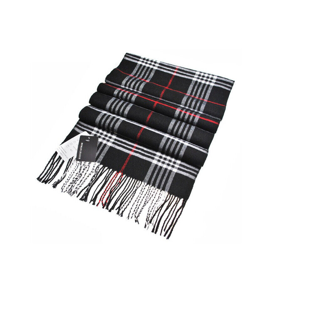 Tartan Scarf Checked Long Warm Plaid Scarf Men Ladies Shawl Wrap Stole Stripe