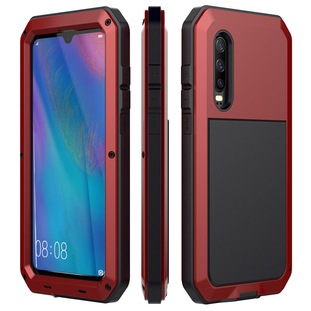 For Huawei P30 Case Rugged Aluminium Shockproof Heavy Duty Metal Hard Cover