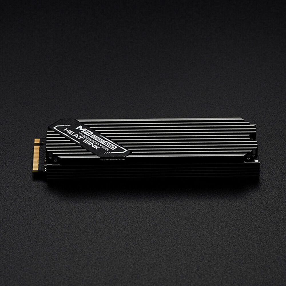 M.2 Solid State Festplatte Kühlkörper Wärmestrahler für PCIE 2280 SSD (Schwarz)