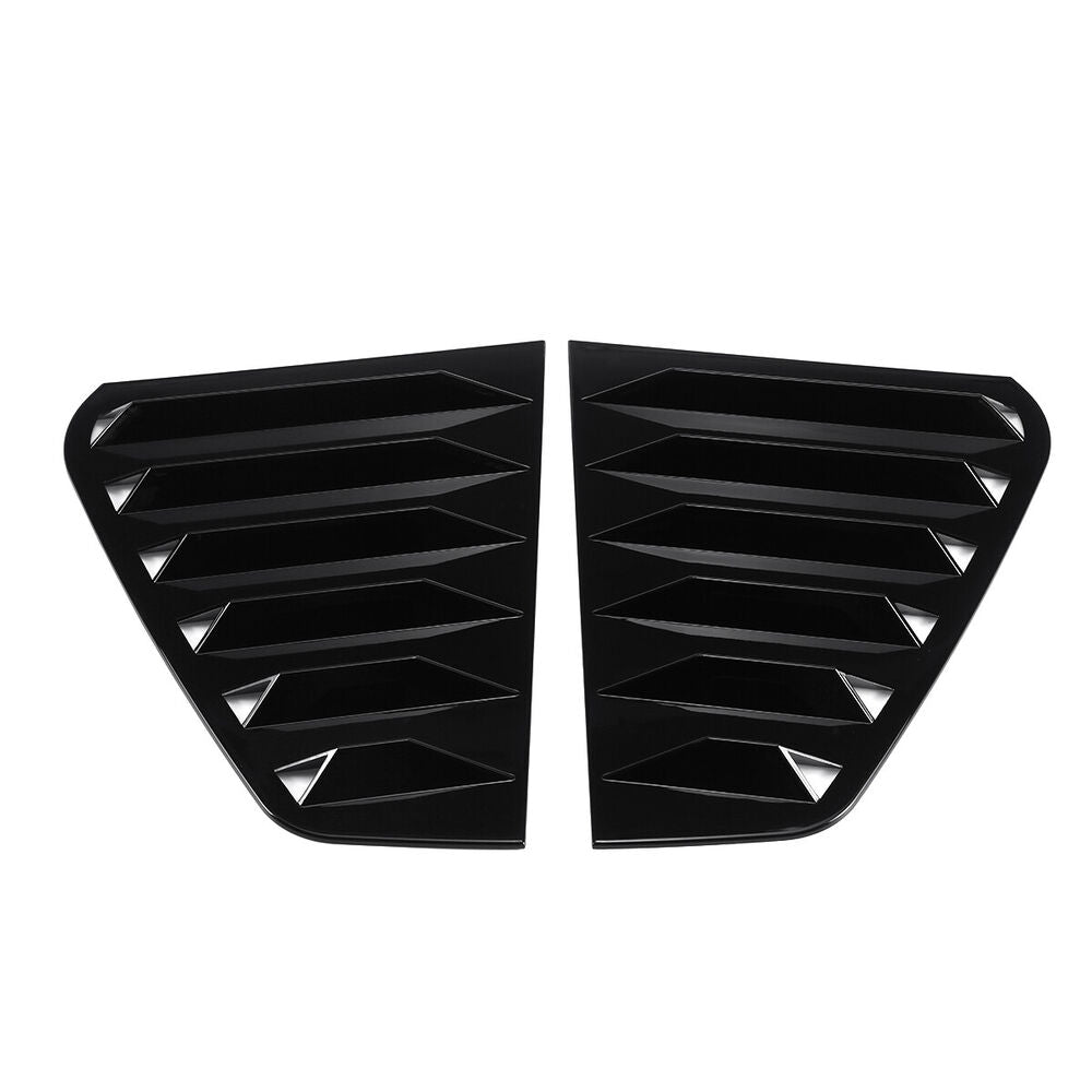 For Golf MK7 GTI R 2014-19 Glossy Quarter Glass Window Louver Sun Shade Cover