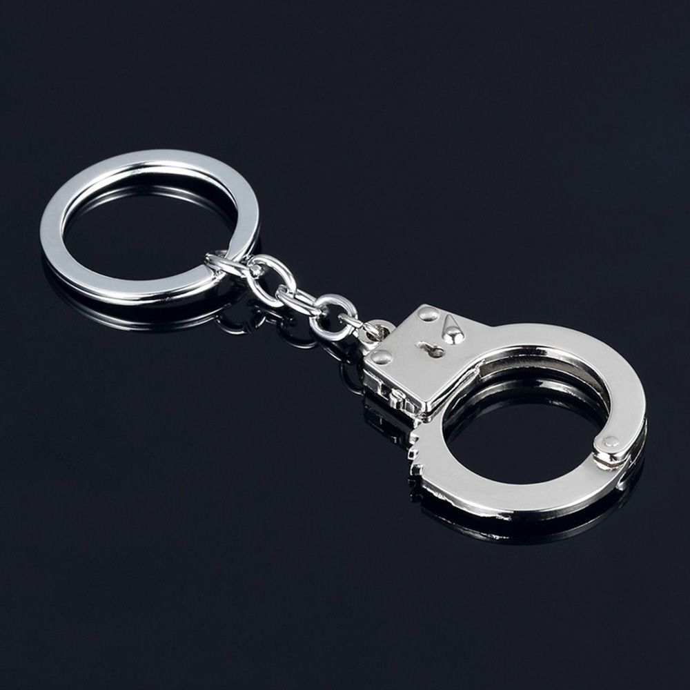 Gadget Key Craft Metal Keyfob Gift Handcuffs Mini Size Keyring Keychain