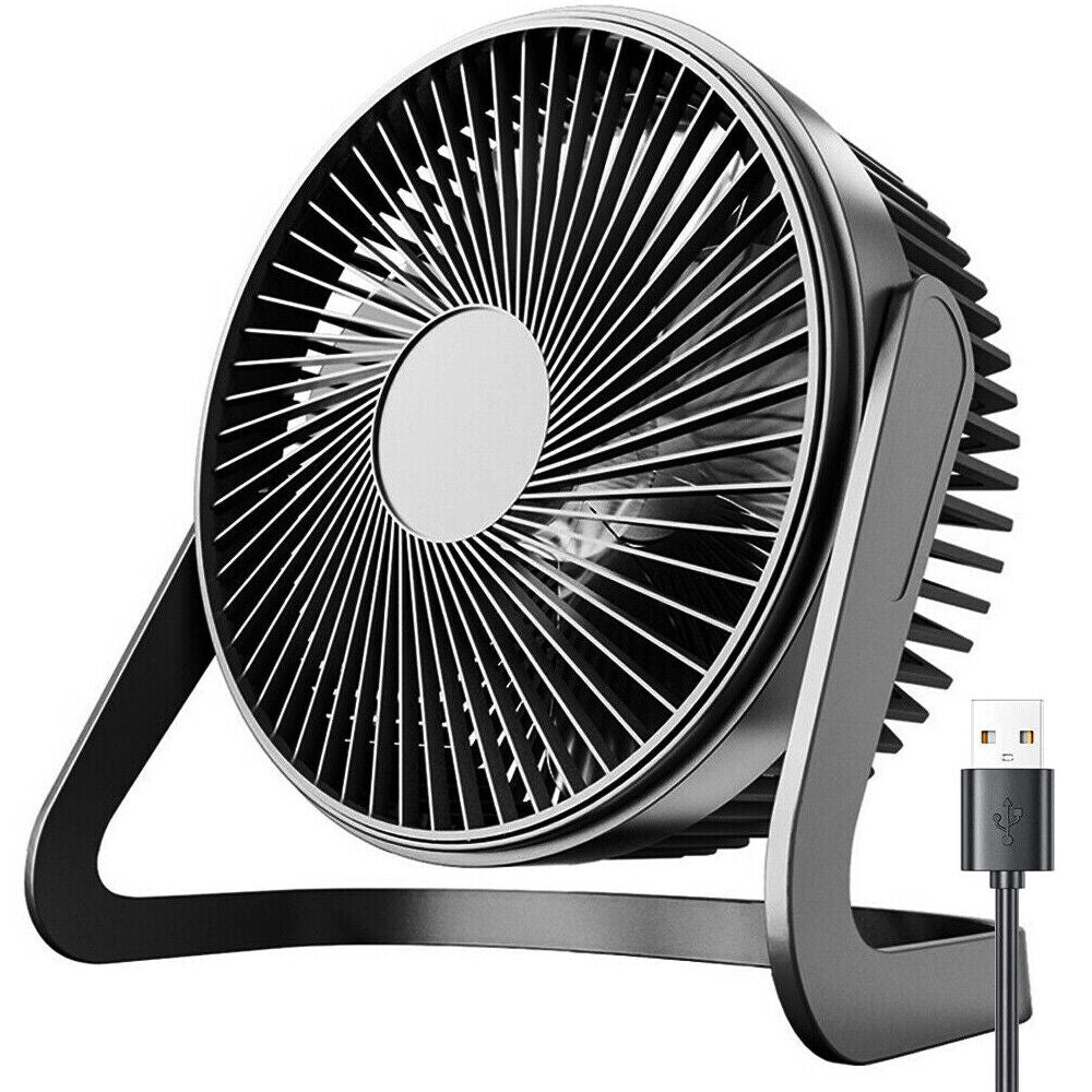 4inch Portable mini USB CoolingFan 360 degrees Small Desktop Desk Quiet Computer