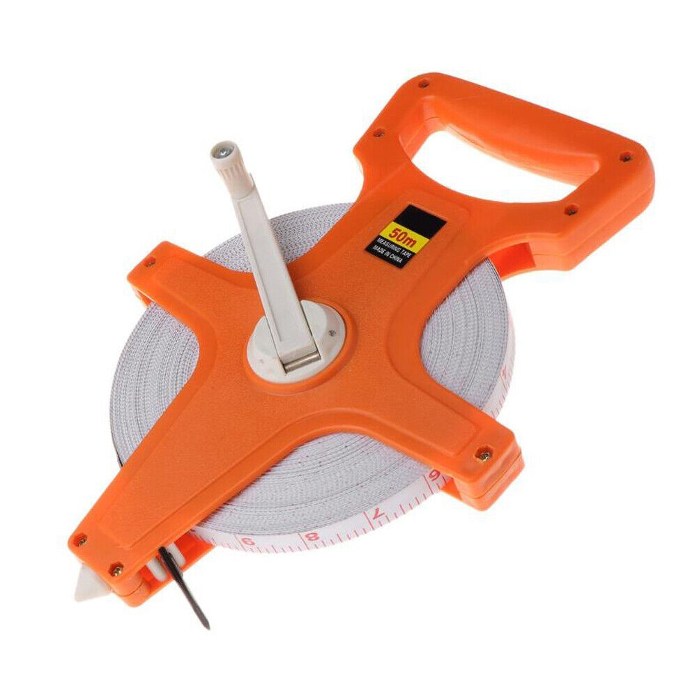 Tape measure 30M 50M 100M Fiberglass Open Reel Measuring Metric Imperial new