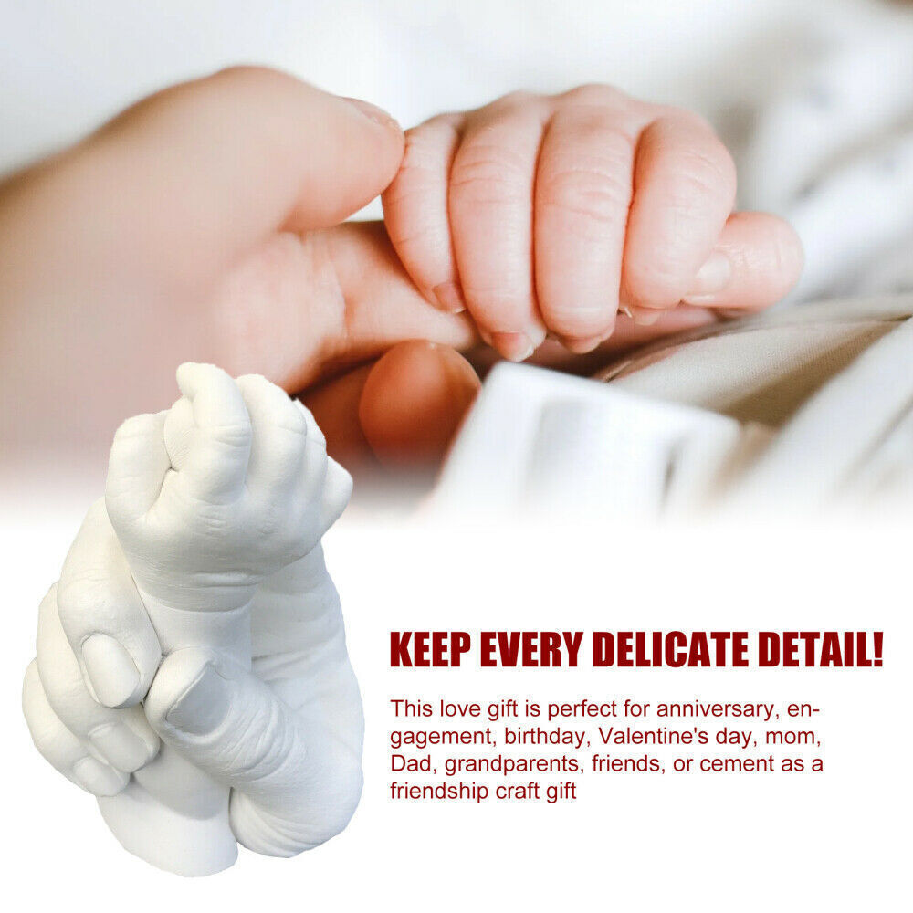 Hand Foot Casting Kit Baby Growth Memorial Handprints Footprints Model Powder