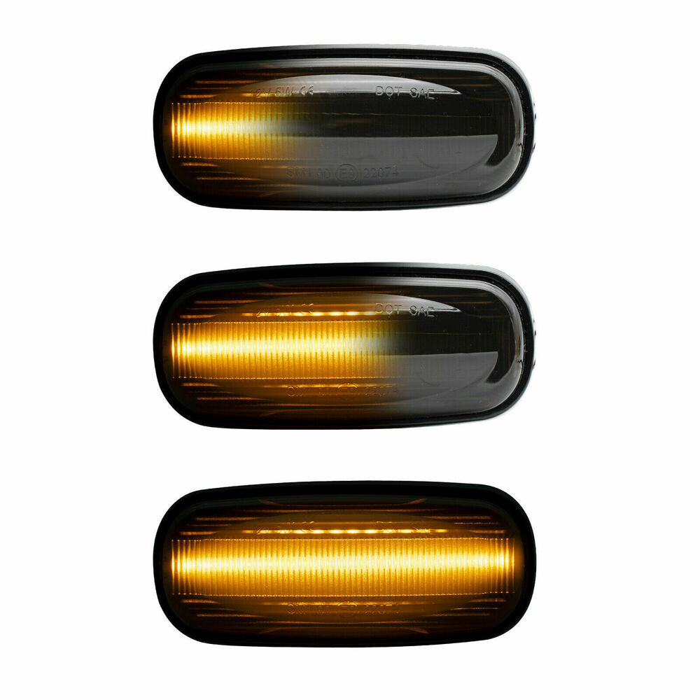 For Land Rover Discovery 2 Freelander Defender Black LED Front Side Marker Light