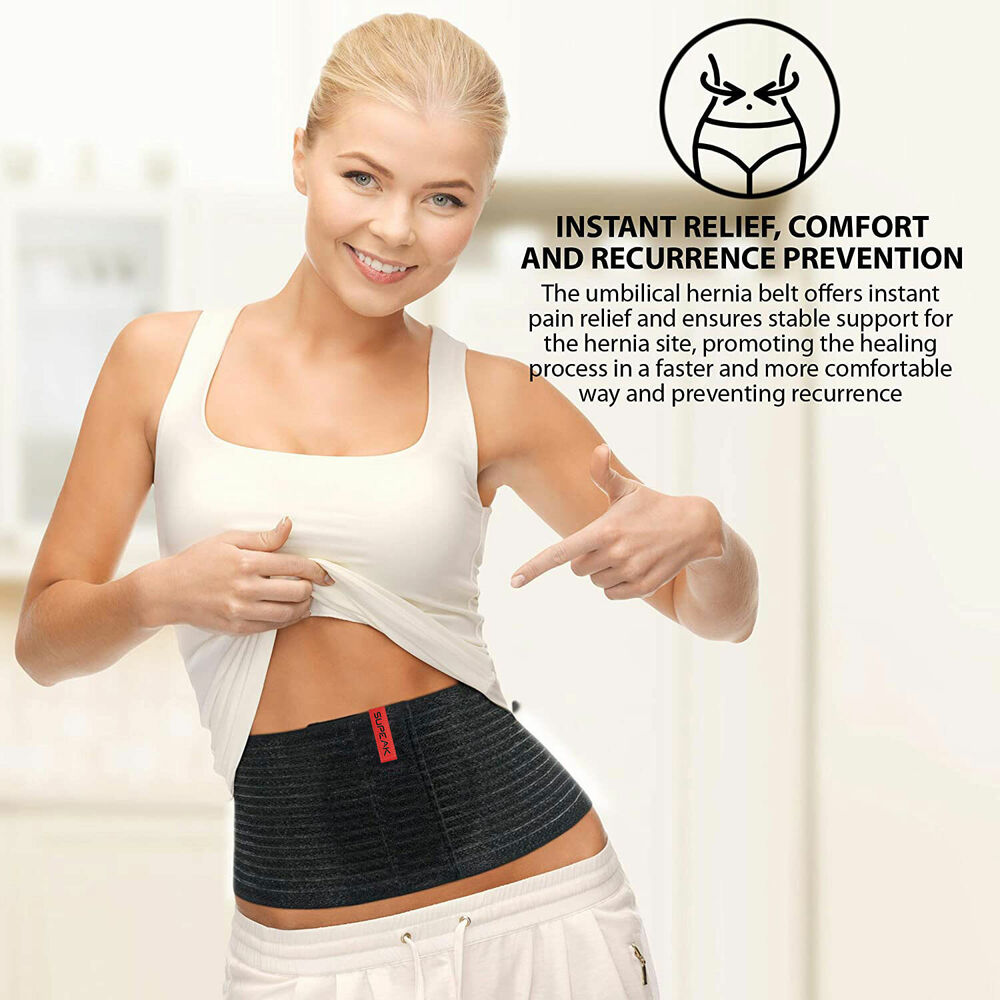 PREMIUM Umbilical Hernia Abdominal Binder Belt Brace Support Belly Button Navel