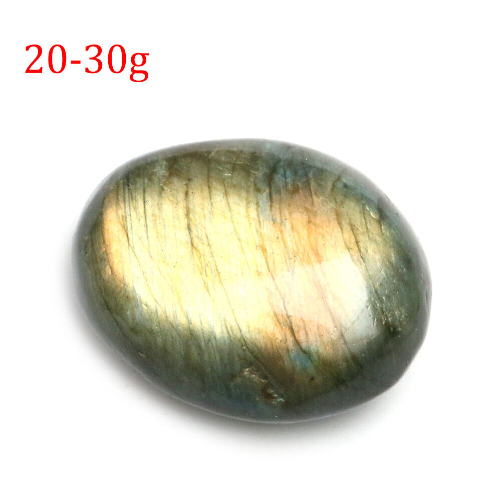 Natural Labradorite Polished Crystal Quartz Ore Specimen Palm Stone Worry Stone