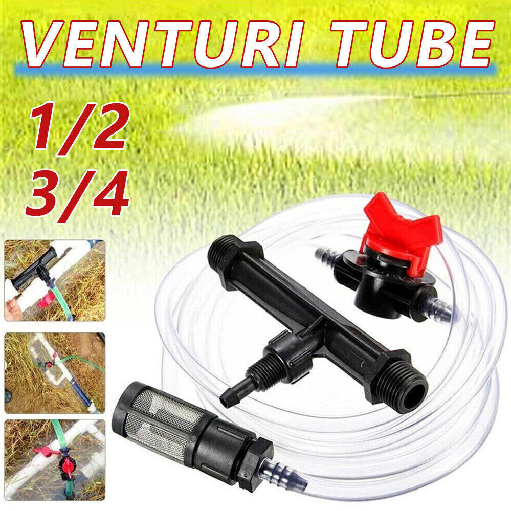 3/4" Auto Garden Irrigation Device Venturi Fertilizer Injector Switch Water Tube