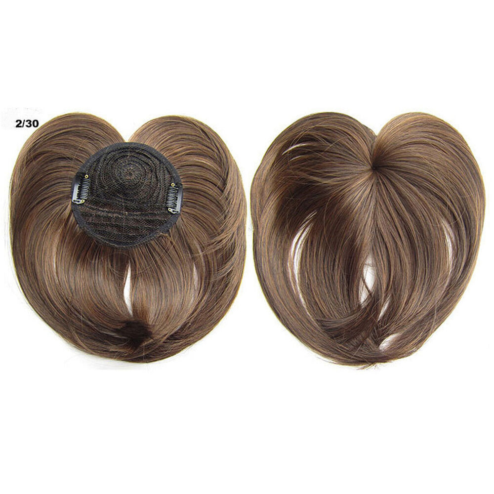 Hair Toupee Topper Piece Thin Clip in Top Short Staright Hairpiece For Women