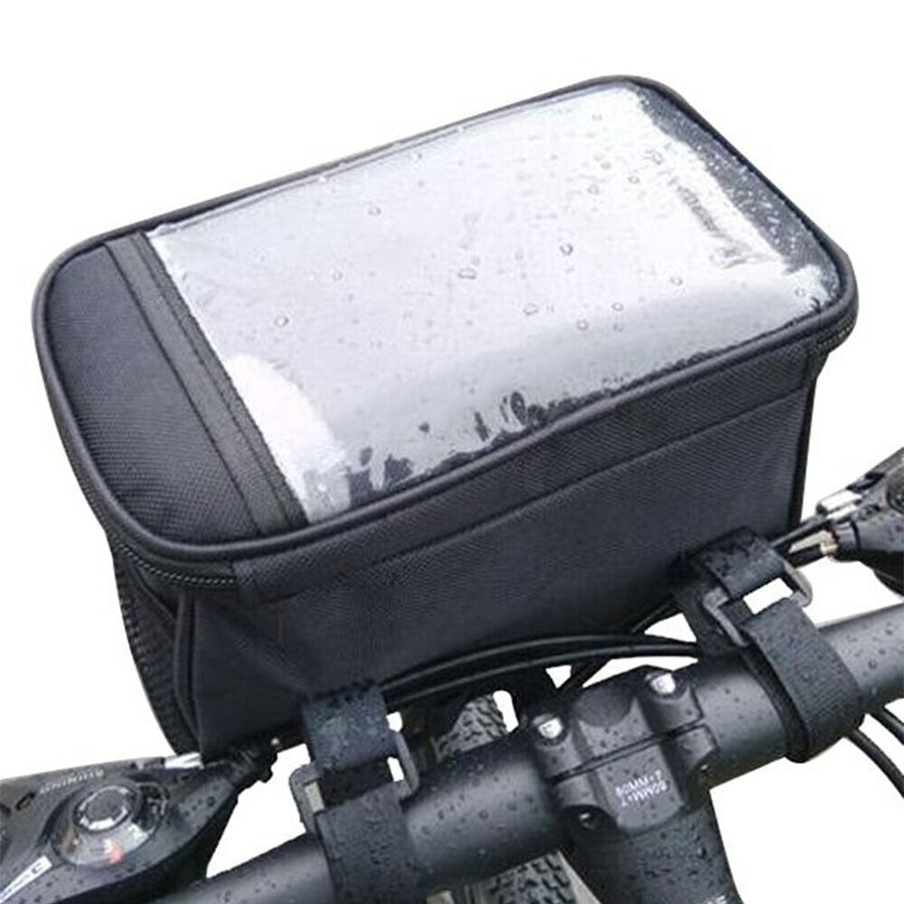 Bicycle Handlebar Basket Front Pannier Tube Bike Bag Waterproof Reflective