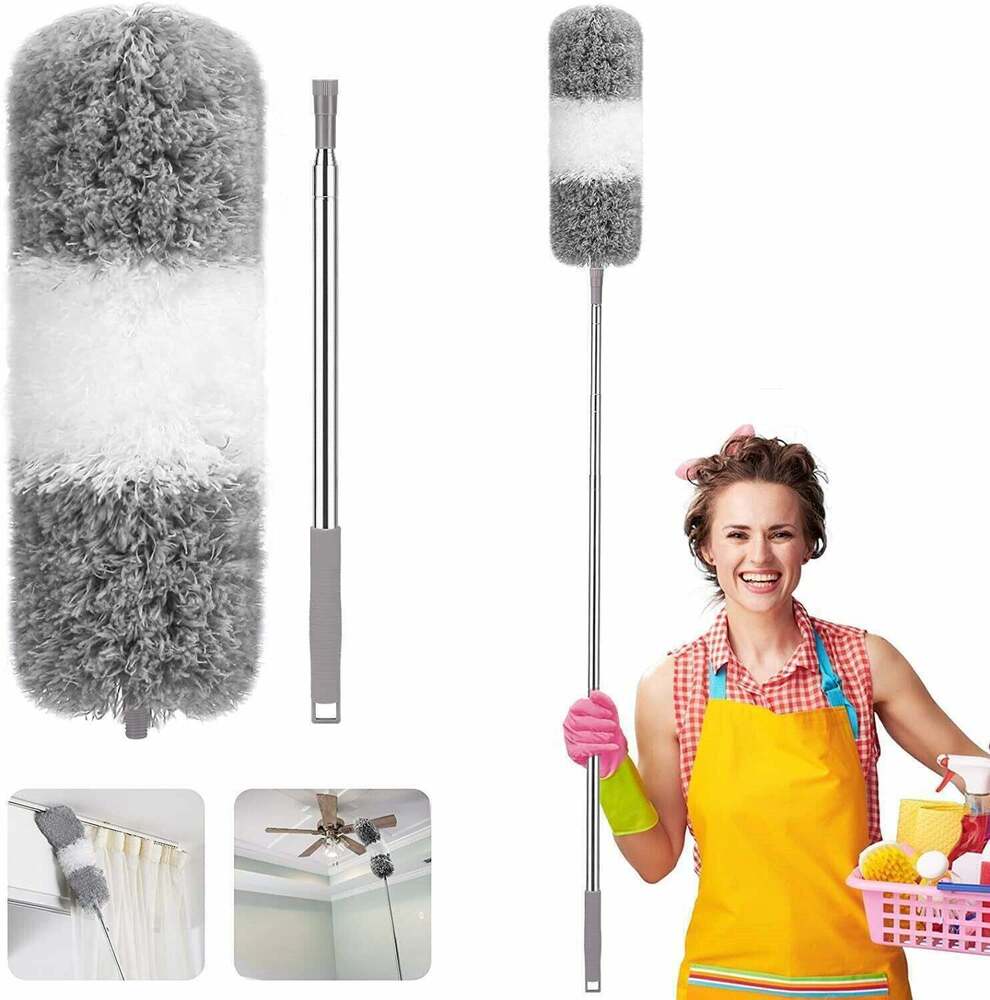 Handle Feather Duster Long Telescopic Magic Static Duster Brush Extendable