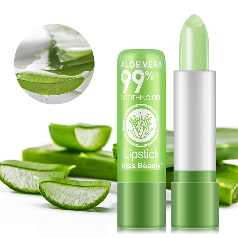 5X Women Aloe Vera Lip Color Changing Lipstick Long Lasting Moisturizing Natural