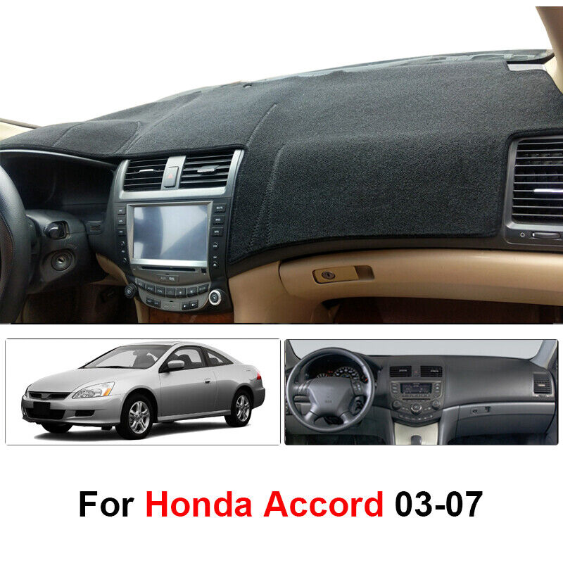 NEW Fit For HONDA ACCORD 2003-2007 DASH COVER MAT DASHMAT DASHBOARD PAD BLACK