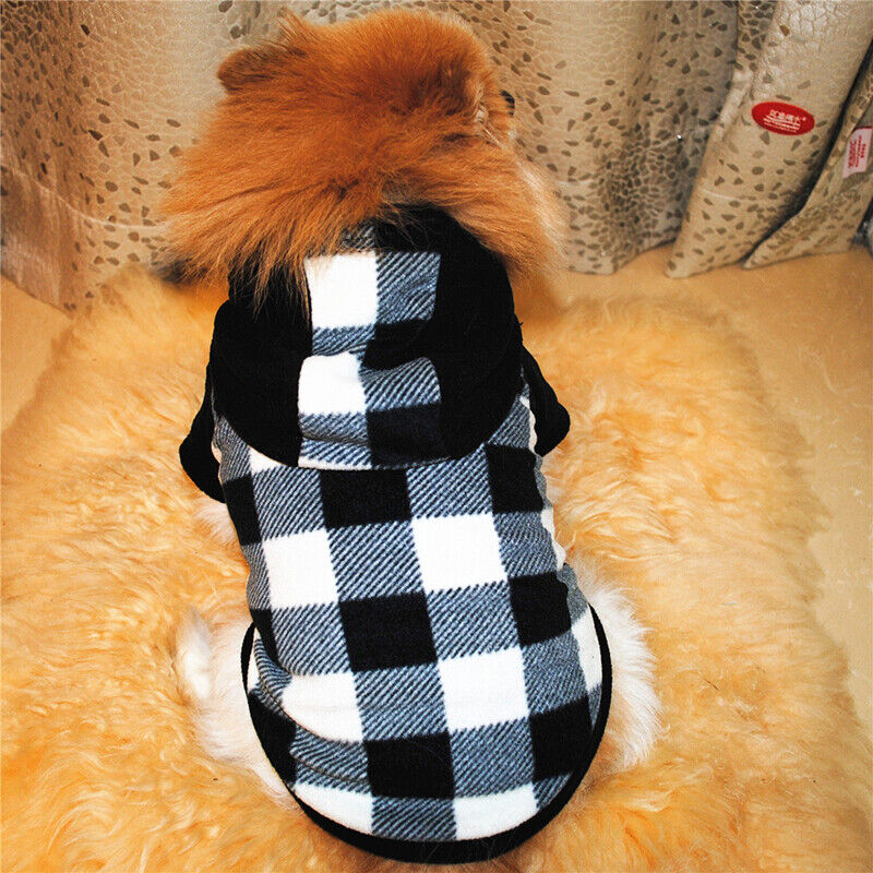 XS-XL Winter Warm Hoodie Small Dog Clothes Puppy Coat Jacket Pet Cat Sweater