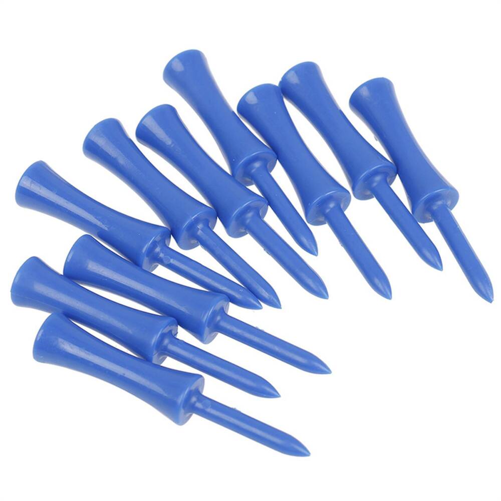 100PCS/Set Plastic Step Down Golf Tees Height Control Blue Color 68mm