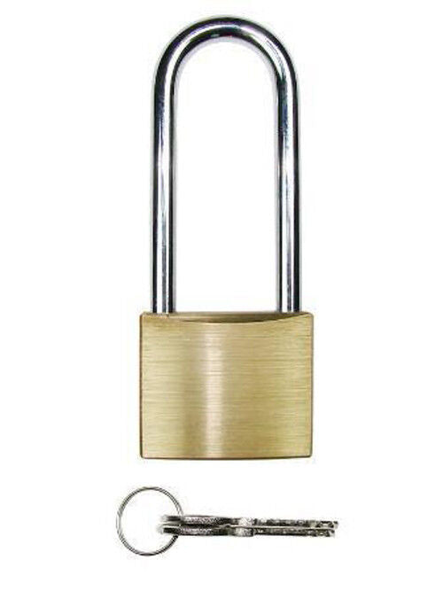 32 25mm Brass Padlock Brass Bodied Padlocks Long Shackle with 2 keys