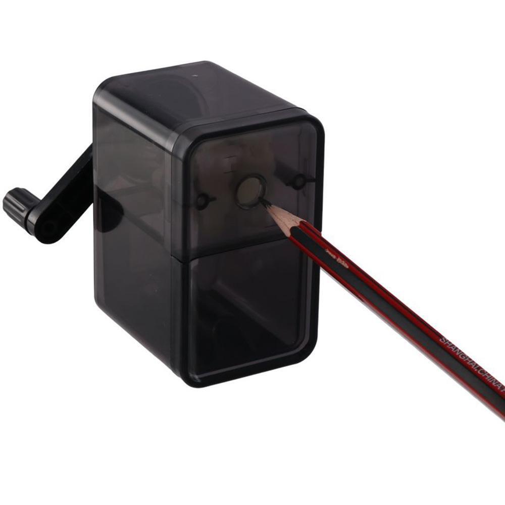 Low Noise Pencil Sharpener Black Manual Pencil Sharpener Upgraded Home