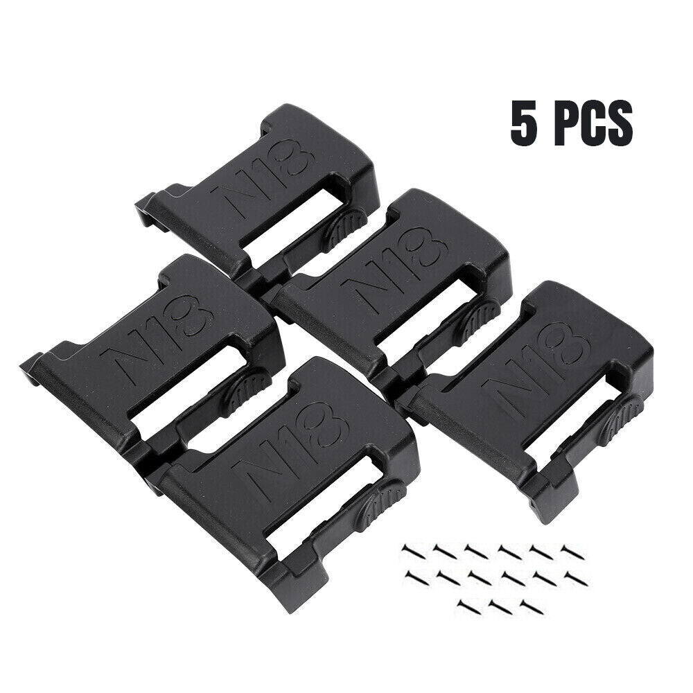 5x Battery Mounts Holder Screw Mount Bracket For Milwaukee 18V Battery Rack