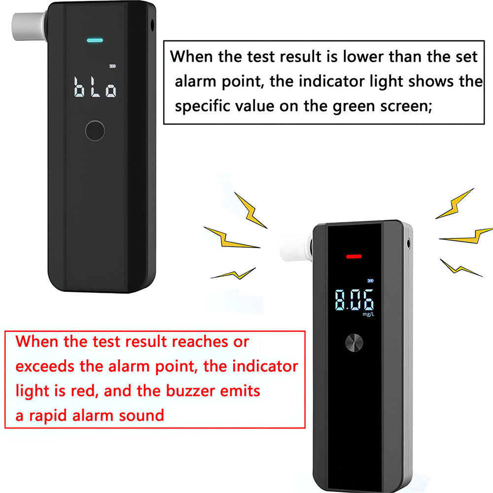 Portable Digital Alcohol Breathalyser Personal Breath Breathtester LCD Tester