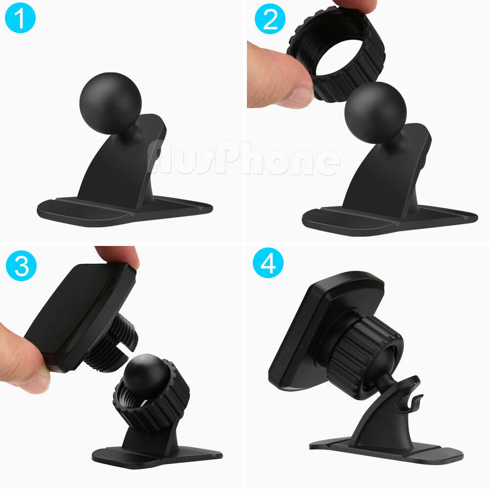 360° Stick On Dashboard Magnetic Car Mount Holder Cradle for iPhone Samsung