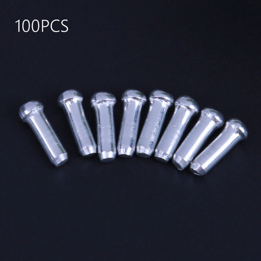 NEW 100pcs Cable Tips Wire End Cap Aluminum for Brake Derailleur Cable Cycling