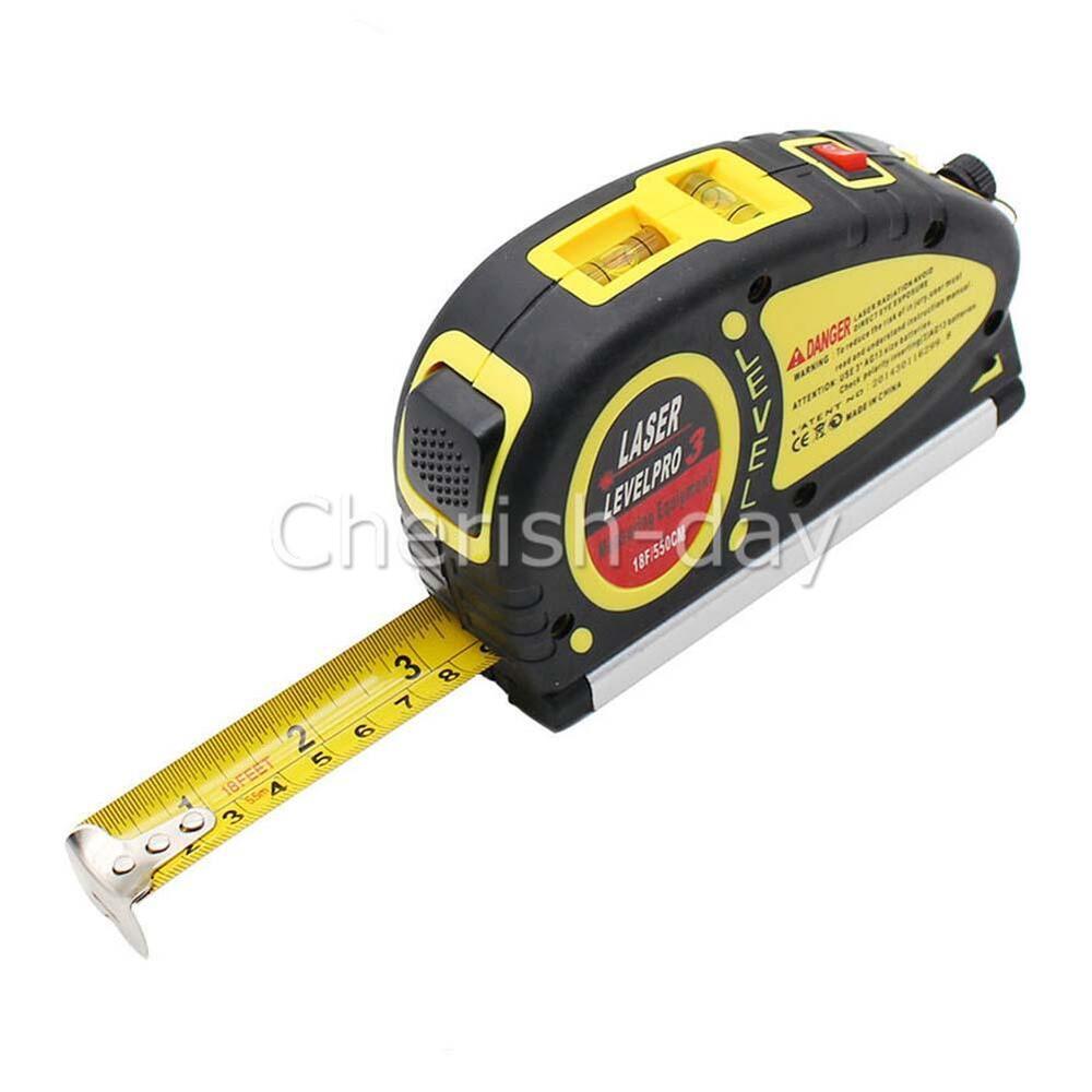 3 in 1 Measure Tape Laser Distance Meter Measuring Tool Range Finder X2