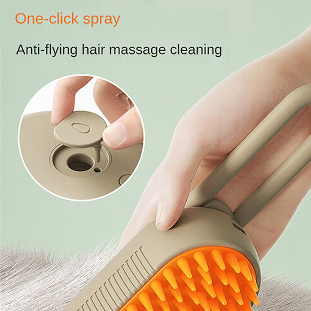 3 In 1 Pet Steam Brush Pet Electric Spray Massage Comb Cat Dog Hair Removal Comb