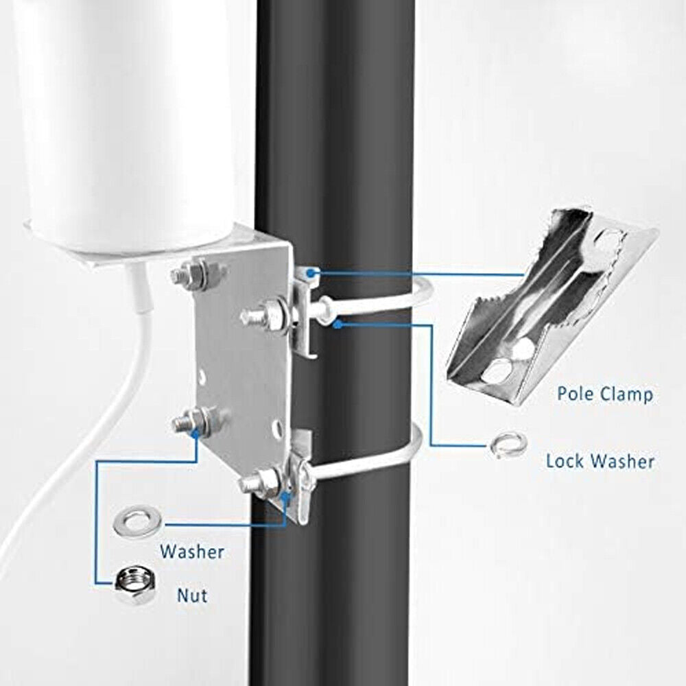 4G Dual TS9/SMA Outdoor LTE Antenna Signal Booster For Netgear Nighthawk MR1100