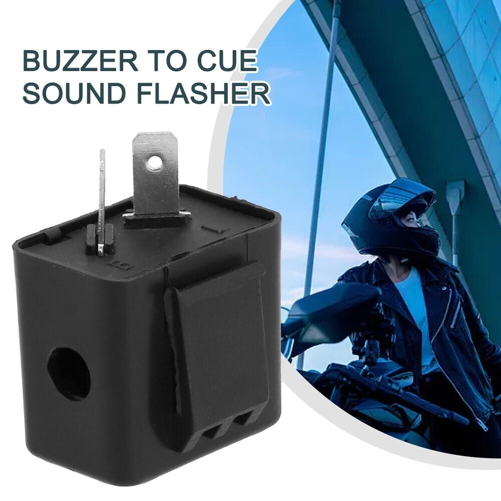 48V 2Pin Motorcycle Blinker Adjustable LED Flasher Relay Turn Signal Indicator