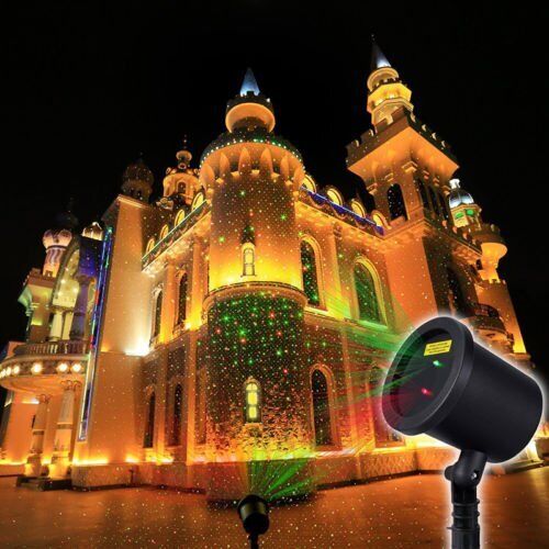 Waterproof Outdoor Projector Christmas Lights Laser Projection Light Xmas Lamps