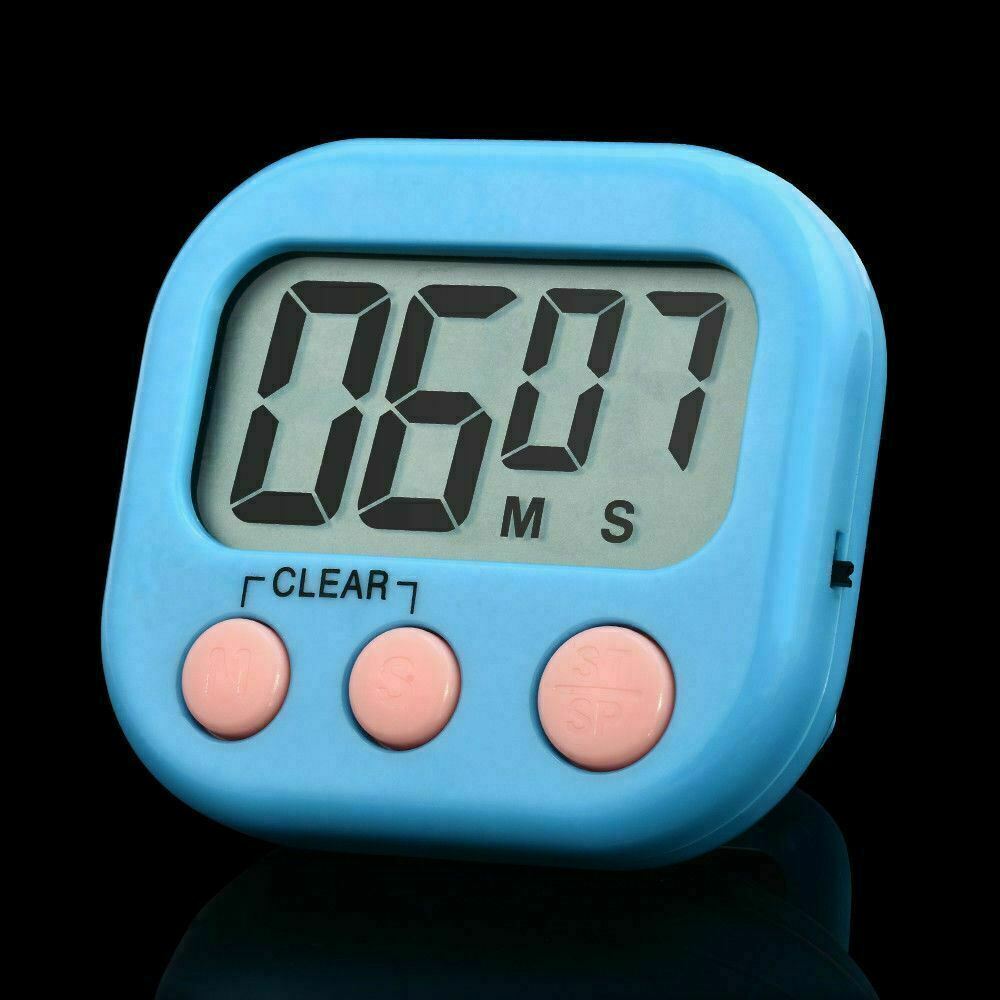 LARGE DIGITAL CLOCK COUNT DOWN TIMER MAGNETIC STICK COOK ALARM KITCHEN SPORT LCD