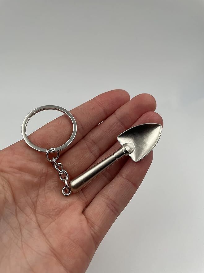 Shovel Keychain Spoon Stainless Steel Scoop Shovel Keyring