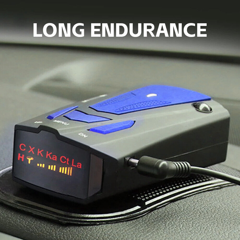 360° Radar Detectors Car Speed Laser GPS Voice Alert Camera Warning Speedometer