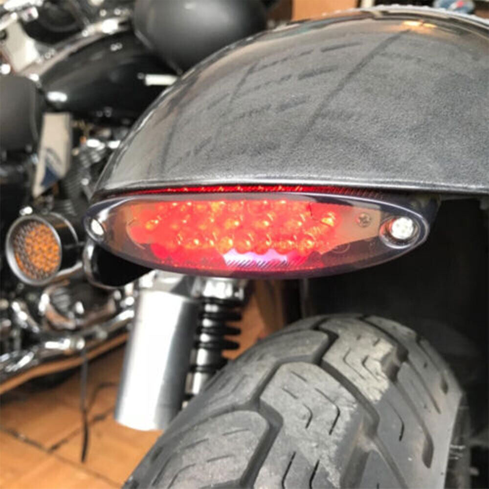 Universal LED Motorcycle License Plate Tail Brake Stop Tail Rear Light