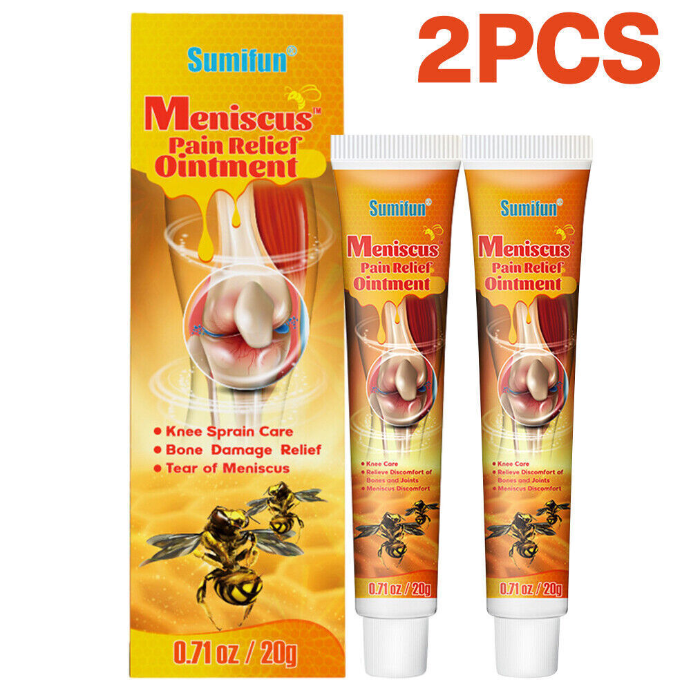 2Pcs Bee Venom Topical Cream Meniscus Pain Relief Ointment Professional Treatment Gel