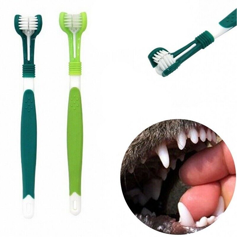 Pet Toothbrush Dog Teeth Cleaning Brush Pet Cat Toothbrush Dog Dental Care Oral